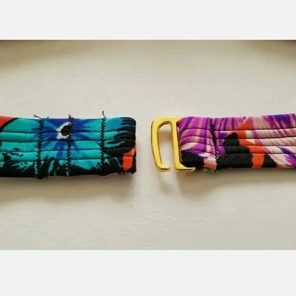 Victoria's Secret Swim BOMBSHELL 2DG Add-2-Cups BIKINI 34A Floral Leopard Top - Picture 7 of 7